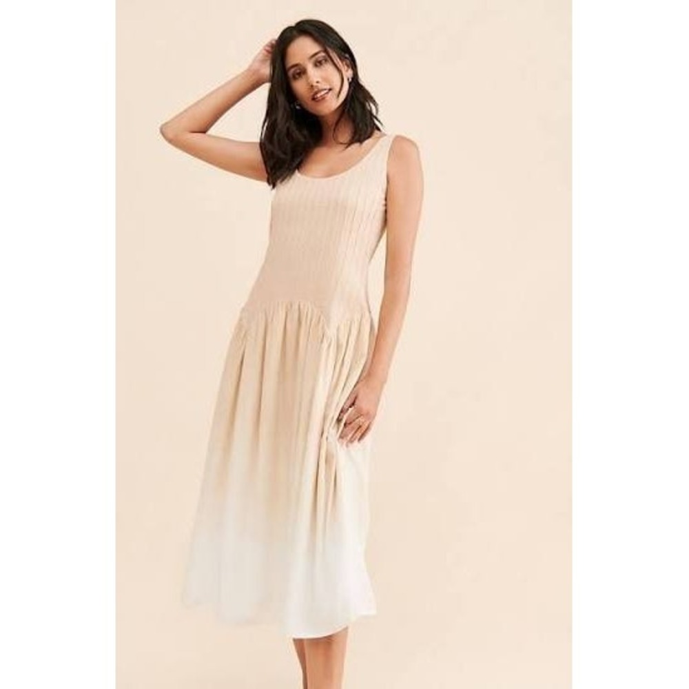 Free People Wallflower Ombre Midi Dress Size Small S Blue Multicolor Boho